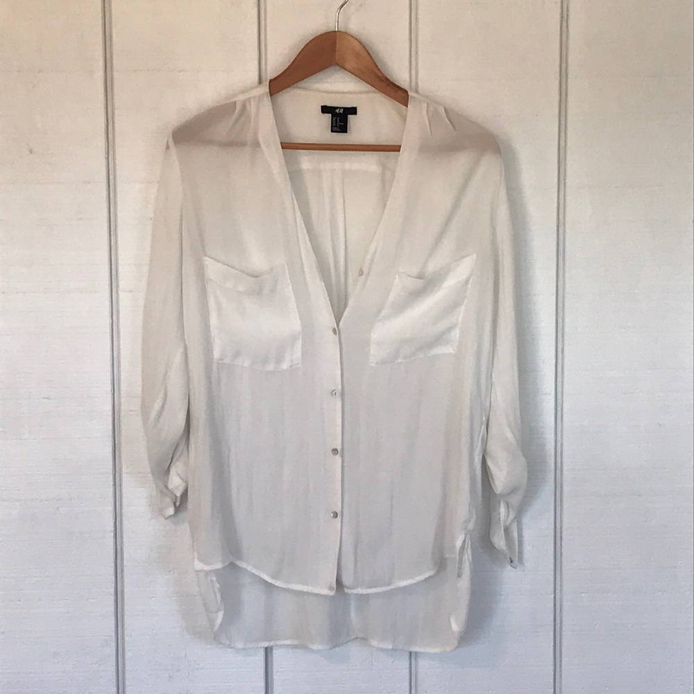 White H&M blouse
